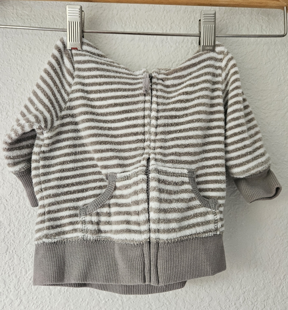 carters striped hoodie, 3 months